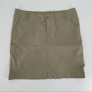 WIND RIVER OUTFITTING Womens Skort Tennis/Golf Shorts/Skirt Tan Nylon Spandex